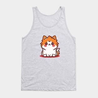 cute persian cat cartoon Tank Top